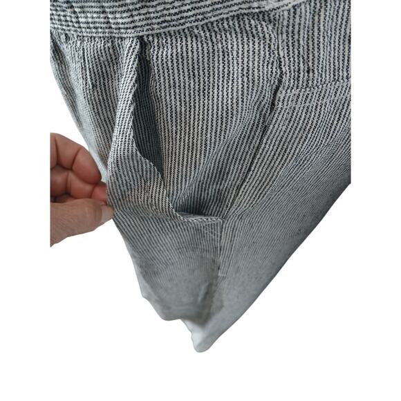 5 for $40 Juniper & Lime Blue & Wht Pin Stripe Linen Blend Pull on Pants  XL - Picture 3 of 7